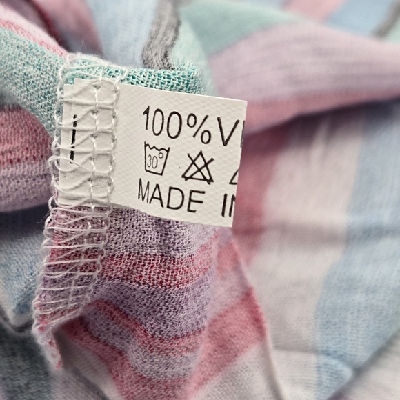 Colorful Striped Southern Stitch Speghetti Strap Top Size XL (NWT) - Picture 7 of 8